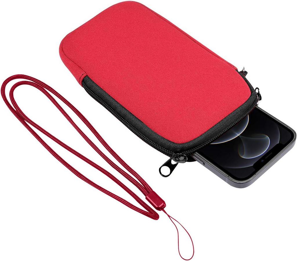 Fashionable Outdoor Crossbody Phone & Coin Bag: Simple, Scratch-Resistant, Multi-functional Neck Purse with Zipper Storage