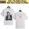 Kith X The Rolling Stones Mick Foto Camiseta Vintage Branca