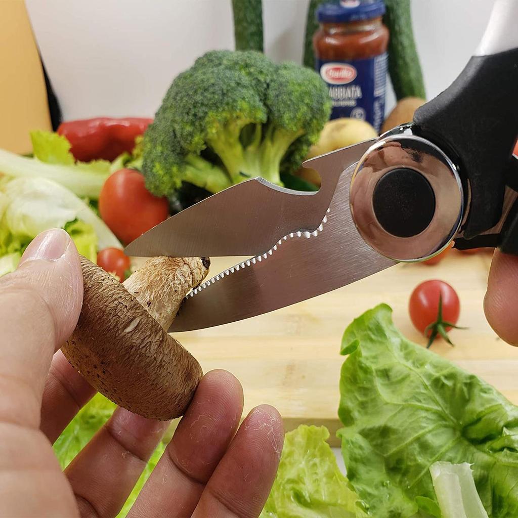 Kuchyňské nůžky Víceúčelové pevné kuchyňské nůžky z nerezové oceli s krytem