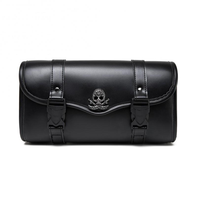 Motorcycle Tank Bag Scooter ATV Ride Gear Storage Waterproof Bike Side Mount Pouch European Punk Style