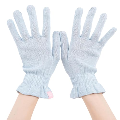 Hand Care "Takumi To Bi" Silk Gloves, UV Protection for Rough Hands, Sleeping Night Care Gloves, Made In Japan, Nanosilkee X WAKISAKA GLOVES, "Moistur