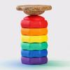 6 Pieces 2in1 Balance Stepping Stone | Rounded LowProfile Design, with
