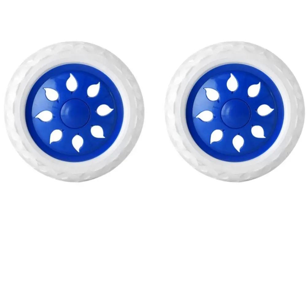 2Pcs Shopping Cart Wheels 5/6.5Inch Dia Suitcase Luggage Rubber Wheel Travelling Trolley Caster Replacement Parts Accessories