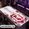 Custom Text Big Mousepad, Extended Desk Pad For Laptop Work GamePoland Football