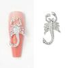 Embossed Nail Charms 3D Scorpion Nail Art Accessories for DIY Nail Art Design