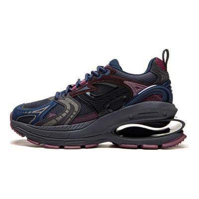 Li Ning Projekt Tkanina Skóra Syntetyczna C+ Wygodne Wszechstronne Antypoślizgowe Odporne na Ścieranie Niskie Codzienne Buty Damska Sneakers Niebieski Czerwony AGCU174-6