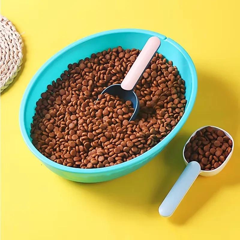 1PC Splicing Ribbon Clip Handle Pet Food Spoon Rice Spoon Cat Food Measuring Spoon