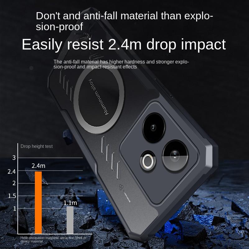 For OPPO Realme GT 7 Case Hard Heat Dissipation Magnetic Protective Back Cover Case For Realme GT 7 Pro GT Neo 7 Phone Shell