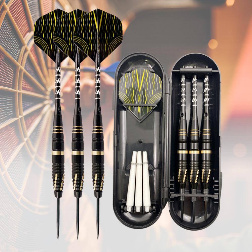 3pcs/Set Needle Tip Darts Lightweight Dart Flights Shafts Replaceable Multipurpose with Storage Case for Amusement Games