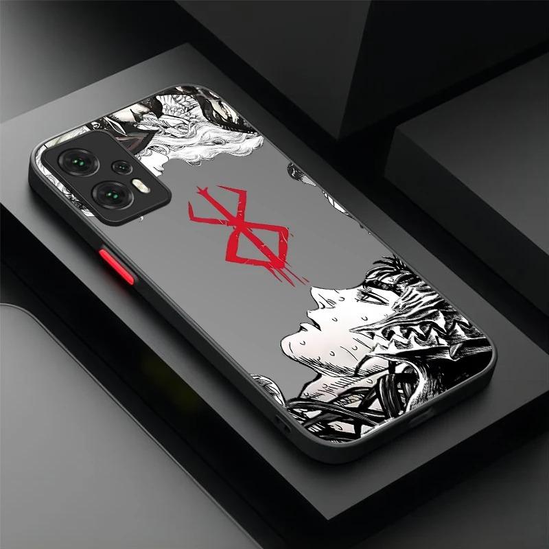 Matte Case for Xiaomi Poco X7 X6 X5 X3 X4 GT F6 F5 M8 M6 Pro 4G 5G F4 F3 M7 M5S C75 C65 C55 C71 C61 Berserk Comics Anime Cover