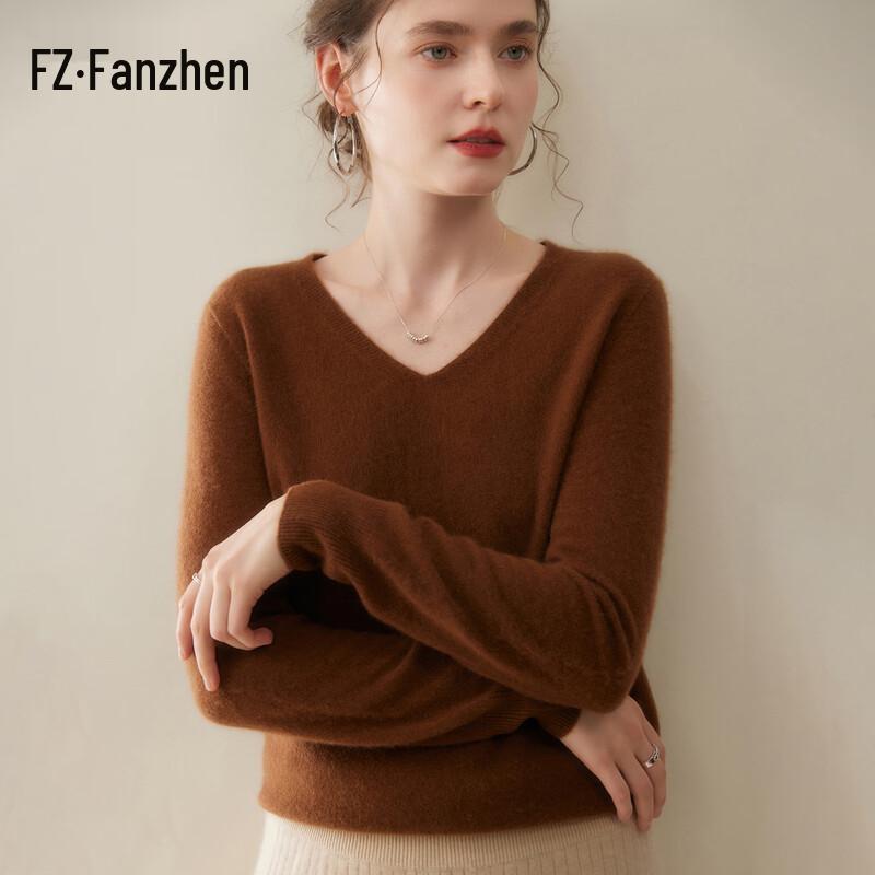 Women's V-Neck Cashmere Blend Sweater