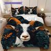 Sheep Pattern Bedding Quilt Set Quilt Cover Pillowcase Home Decoration Birthday Gift (1 * duvet cover + 2 * pillowcase, without core)