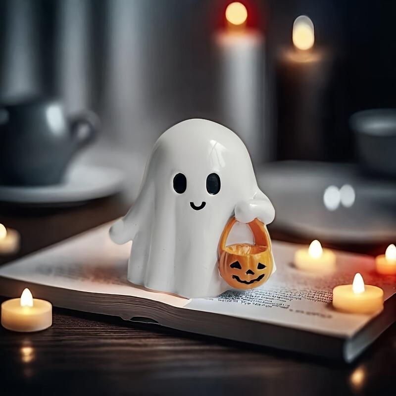 Cute Pumpkin Ghost Home Decor, Halloween Desktop Ornament, Creative Healing Festival Toy