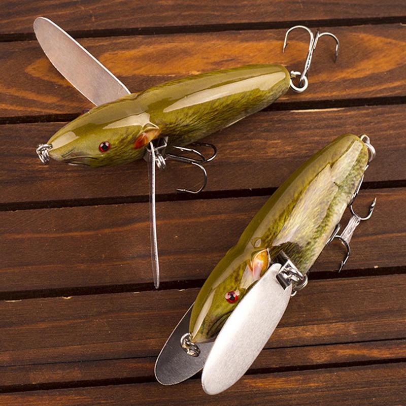 Fishing Bait Artificial Mice Swimbait Crankbait Lure 5X Realistic Fake Creature Bait Fishing Gear Accessory For Freshwater