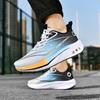 Spring new ultra-light carbon board sneakers large size shock-absorbing breathable running shoes racing sports soft-soled men's shoes