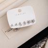 Starfish Diamond Fish Tail Simple Stud Earrings Sweet Lady Design Earrings Temperament Six-Piece Earrings