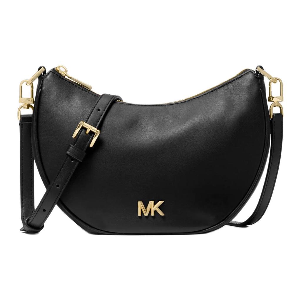 Michael Kors MK Kyla Metal Accented Leather Tote Crossbody Bag Small Women bags Black 32S5G8QU1L-BLACK