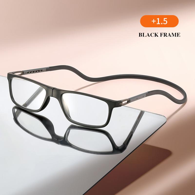 The neck-hanging small-framed reading glasses are retro and classic for both men and women, and are convenient to carry