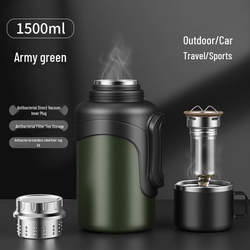 316 Stainless Steel Large Capacity Insulated Thermos Flask for Outdoor, Sports, and Household Use