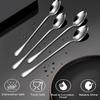Long Handle Ice Tea Spoons,10Pcs Coffee Spoons for Stirring Stainless Steel Long Cocktail Spoon Polished Tea Accessories for Dessert Sundae Shakes