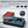 Battery Charger For Bosch Replacement Charger Station Suitable for Bosch 18V BAT609 BAT609G Lithium-Ion Battery 2-Port Charging