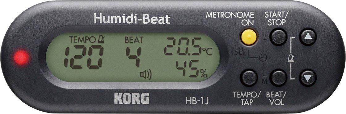

KORG Portable Metronome with Thermometer and Black Humidi-Beat HB-1J-BK Hygrometer, чёрный