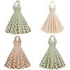 Vintage Polka Dot High Waist Dress With Backless Design For Elegant Summer Events
