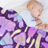 Spooky Mushroom Hunt Throw Blanket Beach Luxury Picnic Shaggy Blankets