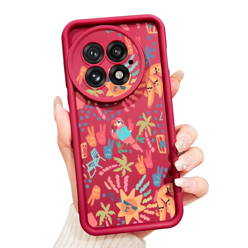 For OnePlus 13 Case Colorful Cartoon Pattern Shockproof Bumper Silicone Cover For OnePlus 15 Nord 5 13R 13T 12R 12 11R 5G