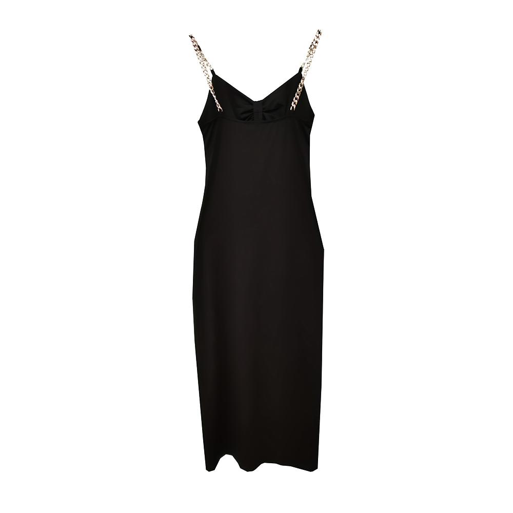 Dámské elegantní šaty s ramínky a páskem, jednobarevné, sexy, do stehen, s rozparkem, elegantní, přiléhavé, klubové, večerní šaty