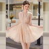 Elegant V-Neck Sleeveless A-Line Midi Dress