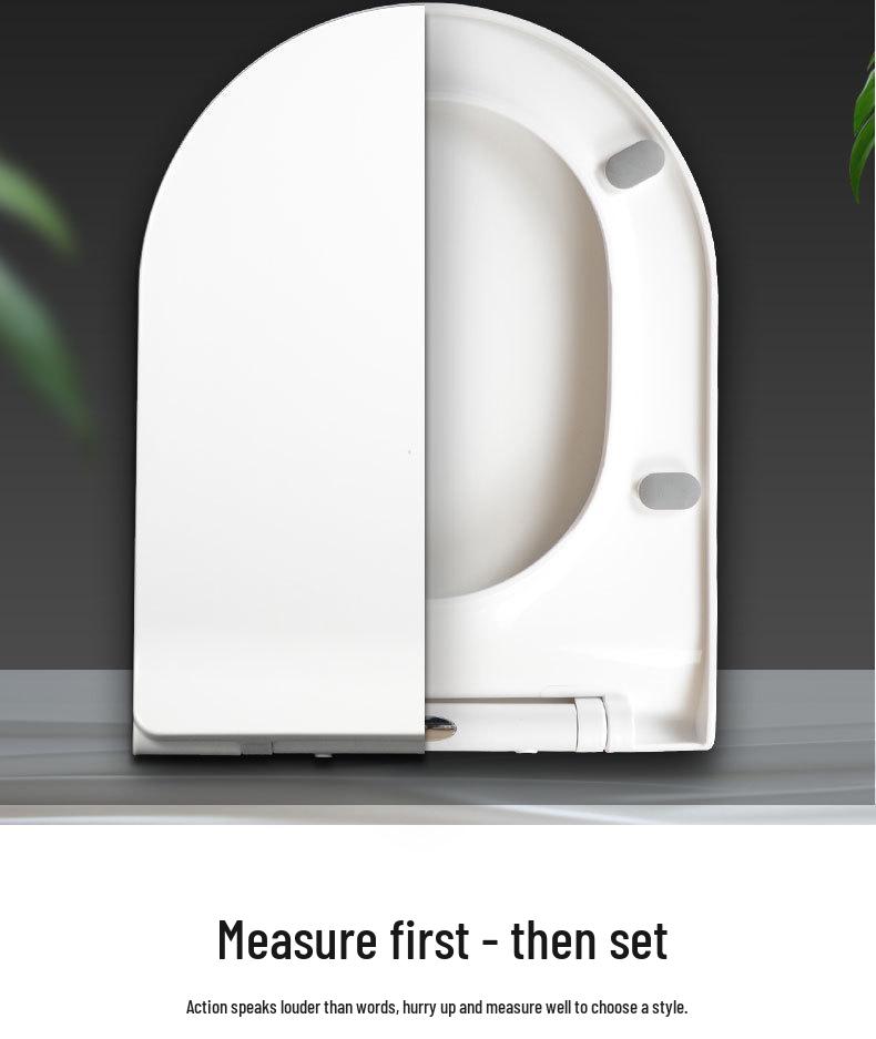 One-Button Quick-Release Soft-Close Thickened U-Shaped Toilet Seat