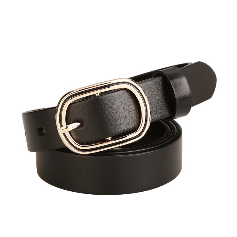 Women's Fashion Leather Round Buckle Belt