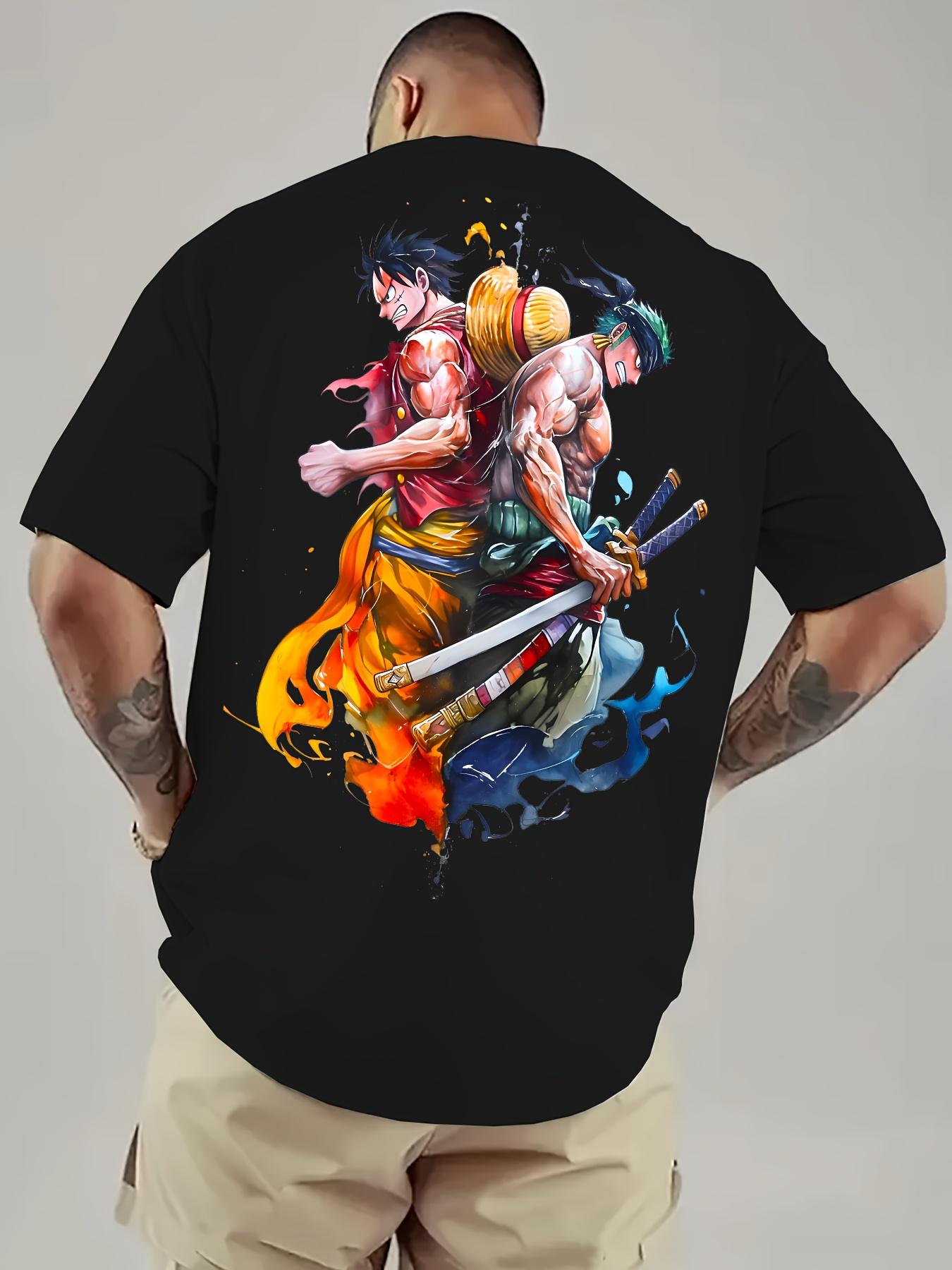 Miniso NE PIECE Sauron Peripherie Aufdruck Locker Kurzarm T-Shirt Herren Sommer Amerikanisch Lässig Vielseitiges Oberteil S