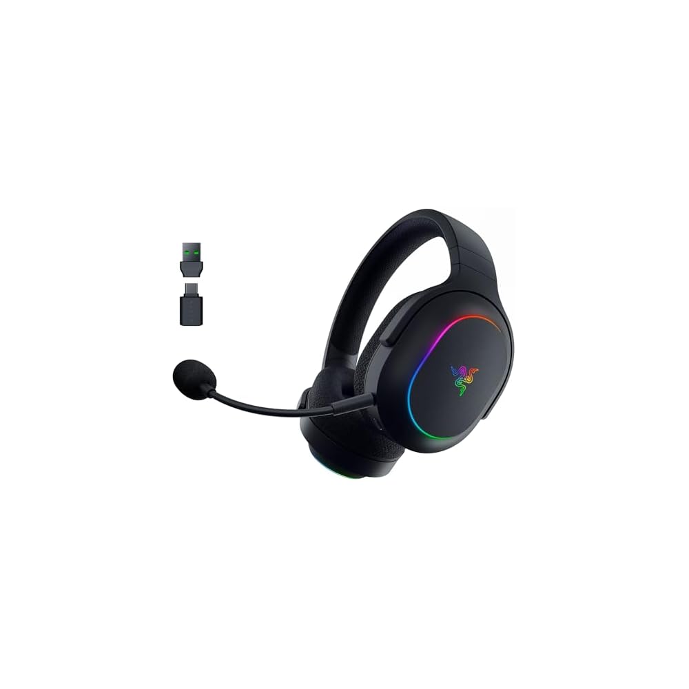 

Razer Barracuda X Chroma Wireless Gaming Headset Black TriForce 40mm Drivers Detachable Microphone 70 Hour Battery Life