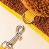 Soft Fleece Dog Collar Harness Cute Pet Vest Chest Strap Pet Backpack  Outdoor Walking Travel