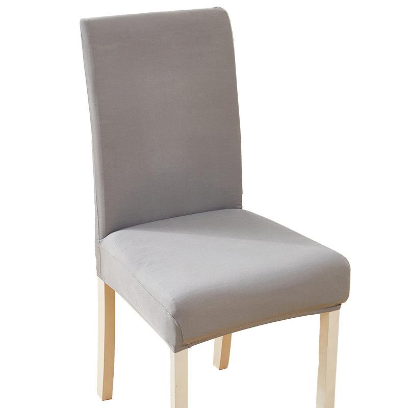 Elastischer Stuhlbezug Einteilig Schmutzabweisender Hockerbezug Hotel Zuhause Esszimmerstuhlbezug Stuhlbezug Milchseide Einfarbig