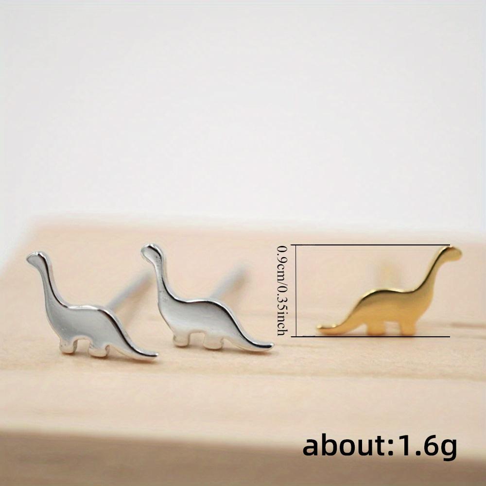 1pc Dinosaur Earrings, Style Design, Mini Animal Earrings