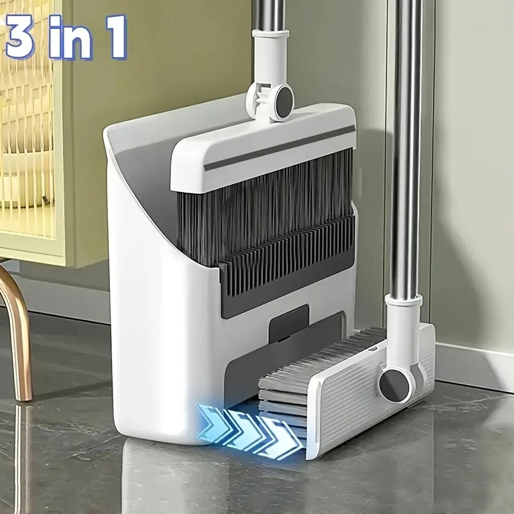 

Набор «три в одном»: веник и совок: эффективный набор из метлы и совка белый