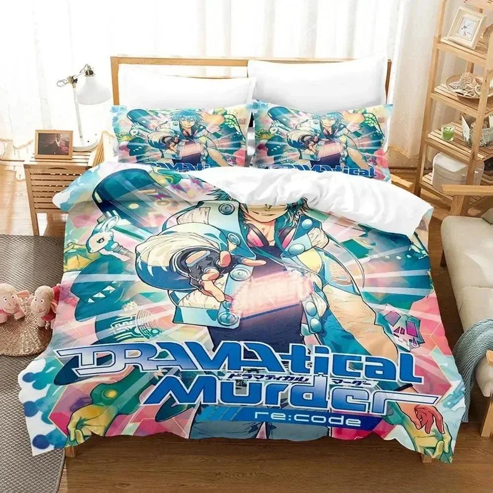 Comforter Home Living Luxury Dramatical Murder Bedding Set Cartoon Anime Three-Piece Set Adult Kid Bedroom S 3D Print Anime