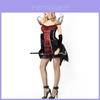 Gothic Style Halloween Witch Vampire Irregular Dress For Women Ideal For Stage Costumes