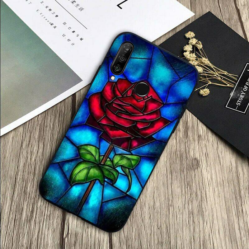 

Stained Glass Rose Galaxys For Huawei Nova Y72 Y73 Y90 Y70 Y60 Y91 Y61 12s 12i 11i 8i 9 10 SE P40 Lite P60 P30 Pro Case Huawei P40 Lite 4G