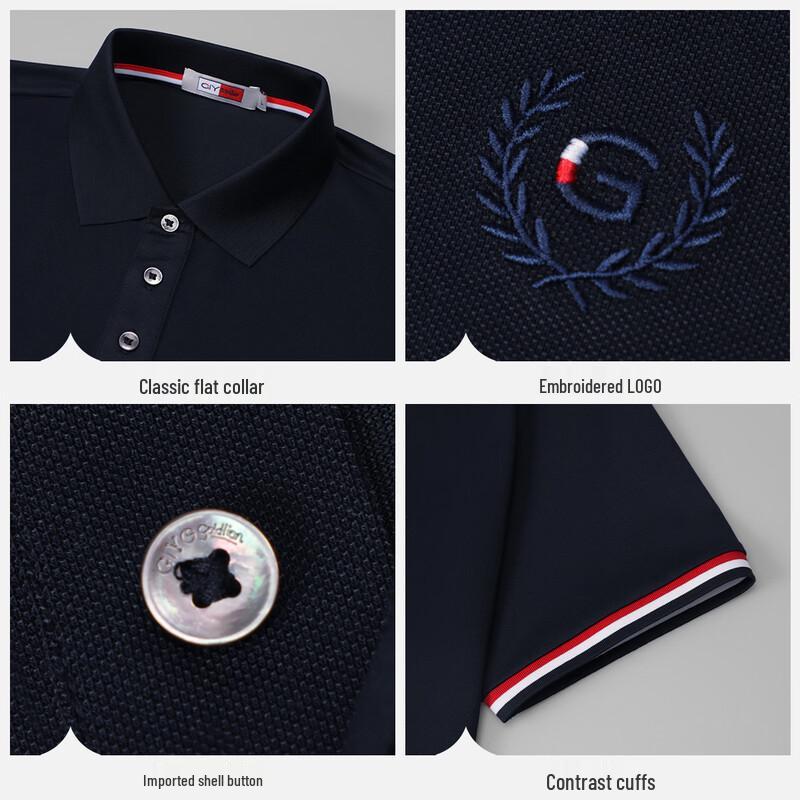 Goldlion Men's Short Sleeve Polo Shirt