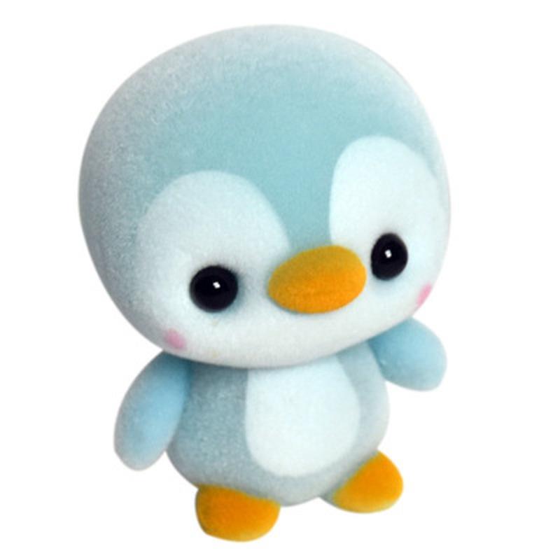 

1Pc 5.5CM Mini PVC Flocking Decoration Dolls Penguin 4 Colors Kawaii Doll Toy for Girls Little Exquisite Christmas Gift Surprise синій