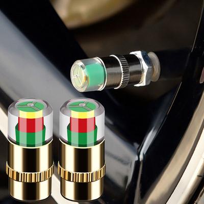 4/8PCS Motorcycle Car Tire Pressure Monitor Valve Cap Sensor Indicator Eye Alert Auto Tire Pressure Inspection Tool Tire Valve
