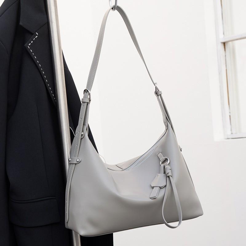 Genuine Leather Tote Bag Women Large Capacity Shoulder Casual Minimalist Crossbody