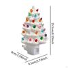Ceramic Night Light Christmas Tree with Bulbs for Office And Home