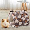 Yousheng Hamster Nest Comfortable Warm Guinea Pig Bed House Soft Fabric Plush Small Pet Hideout for Small Animals