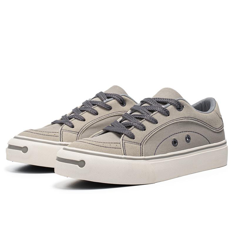 

Мужские спортивные кеды Новые повседневные парусиновые туфли Мужские низкие Модные на толстой подошве С увеличением роста Повседневные Черные 39 серый