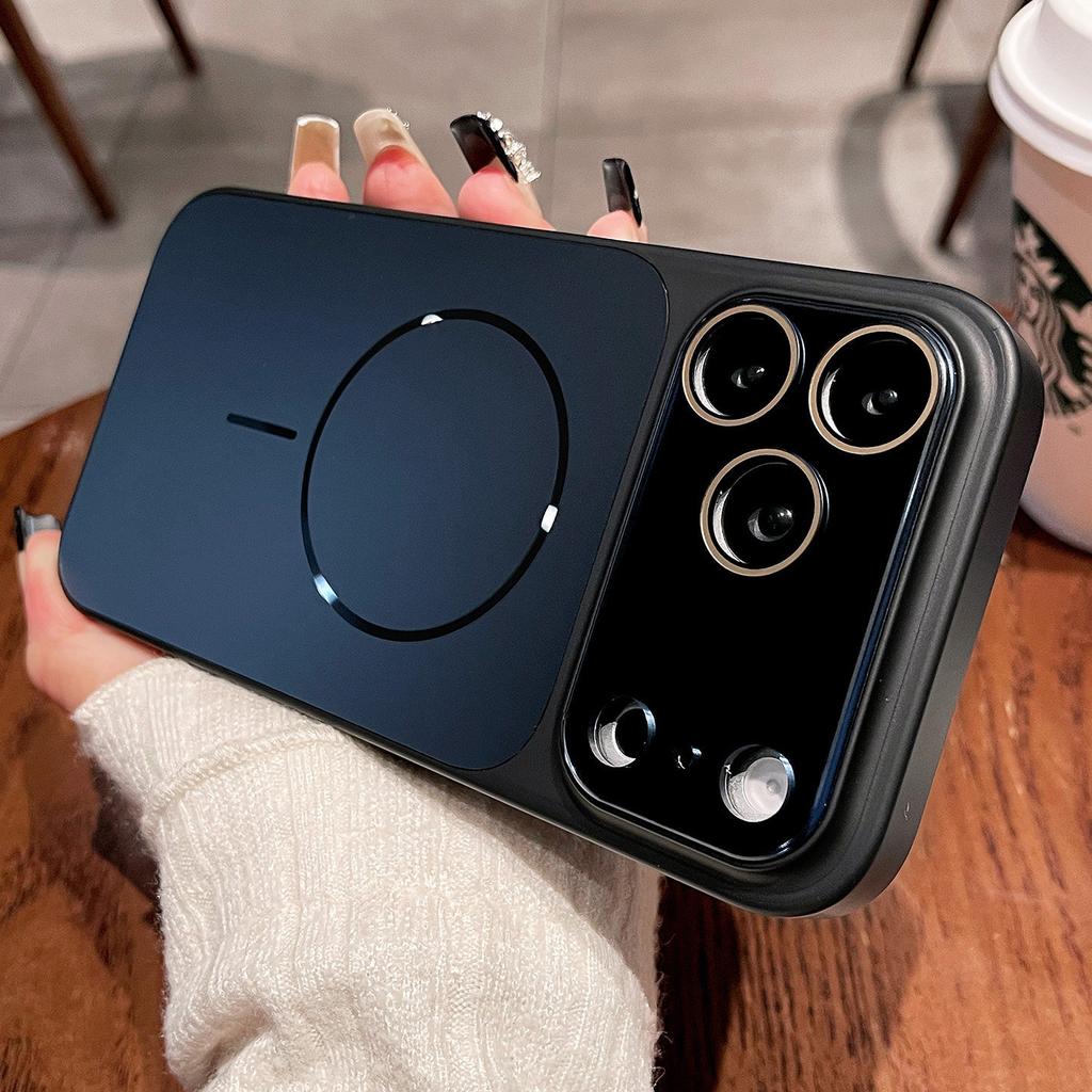 Goggles AG streamer matte magnetic attraction suitable for Apple 17promax mobile phone case iPhone16 soft edge anti-drop cover 13